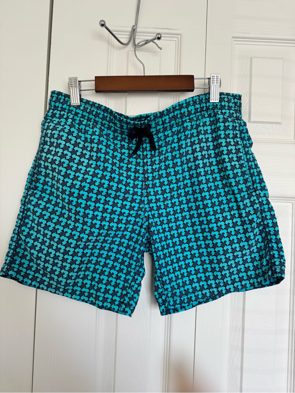 Vilebrequin boys Teal Patterned Swim Trunks size 14